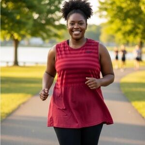 Nike Dri-FIT Red Athletic Top size XL